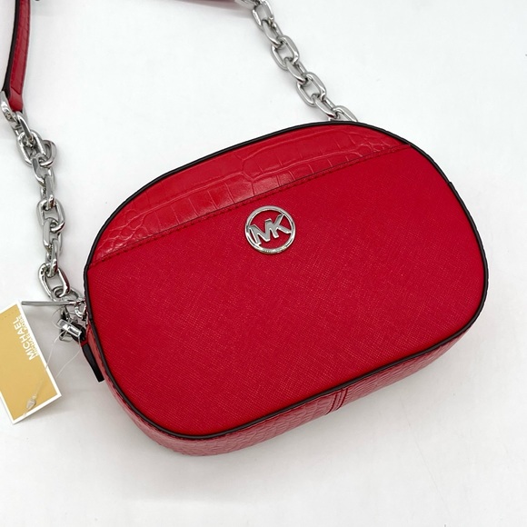 Michael Kors Jet Set Glam Oval Crossbody Bag - Picture 5 of 10